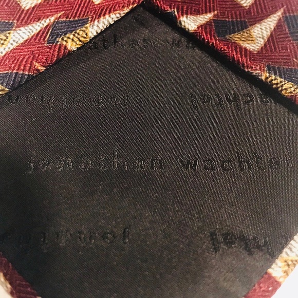 Jonathan Wachtel 100% Silk Men’s Tie - Picture 2 of 3